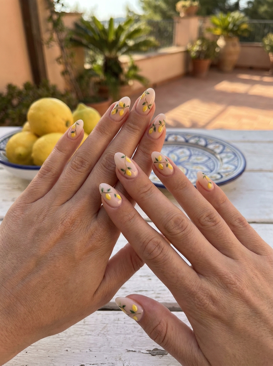 Amalfi Lemon Nails